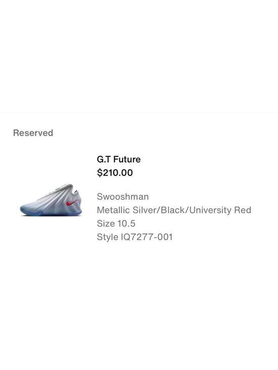 Nike Gt Future SWOOSH swooshman Size 12 Iq7277001 In Hand main image 7